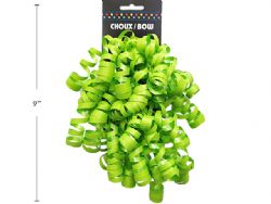 ENSEMBLE DE 2 CHOUX D'EMBALLAGE CADEAUX VERT LIME MAT